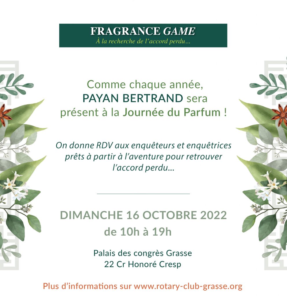 journée du parfum 2022 - Payan Bertrand